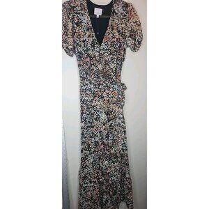 Koko + Mason Y2K Dainty Floral Fairy Boho Peasant Long Wrap Dress NWOT Size Lg
